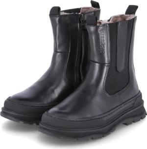 bisgaard Winterstiefel MILA für Mädchen im SALE - Gr. 28 - schwarz - Glattleder