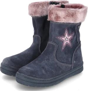 Lurchi Winterstiefel VESNA für Mädchen im SALE - Gr. 33 - blau - Leder & Textil