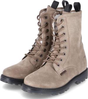 Vado Schnürstiefel LOLA für Mädchen im SALE - Gr. 32 - beige - Rauleder