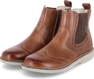Ricosta Chelsea Boots DALLAS für Kinder - Gr. 34 - braun - Glattleder