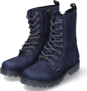 Vado Winterstiefeletten LOLA für Mädchen im SALE - Gr. 34 - blau - Glattleder