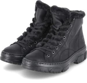 Rieker Winterboots für Damen - Gr. 41 - schwarz - Synthetik