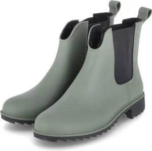 Rieker Gummistiefel für Damen - Gr. 37 - grün - Synthetik