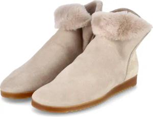 Arche Winterstiefeletten BOASHA für Damen - Gr. 40 - beige - Leder,Rauleder