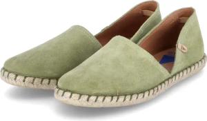 Verbenas Espadrilles CARMEN SERRAJE für Damen - Gr. 38 - grün - Rauleder