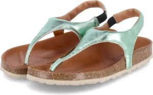 Verbenas Sandalen REAGAN LAME für Damen - Gr. 40 - grün - Synthetik,Kunstleder