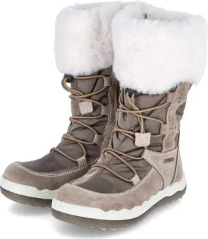 Primigi Snowboots für Mädchen im SALE - Gr. 31 - taupe - Leder & Textil