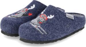 Tofee Pantoffeln RUDOLPH WITH THE MASK für Jungen im SALE - Gr. 31 - blau - Textil