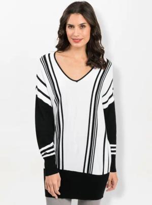 V-Ausschnitt-Pullover