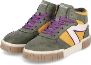 S. Oliver Mid Sneaker für Mädchen im SALE - Gr. 31 - grün - Textil & Synthetik