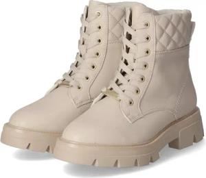 S. Oliver Schnürstiefeletten für Damen im SALE - Gr. 41 - beige - Kunstleder