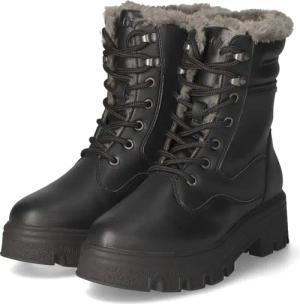 S. Oliver Winterstiefeletten für Damen - Gr. 38 - schwarz - Synthetik
