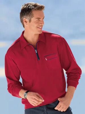 Langarm-Poloshirt