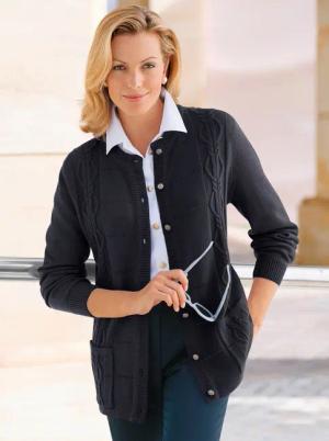 Ajourstrickjacke