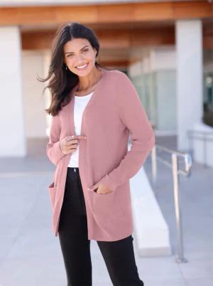Longstrickjacke