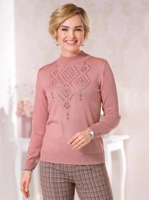 Stehkragenpullover