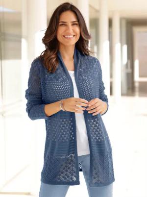 Ajourstrickjacke