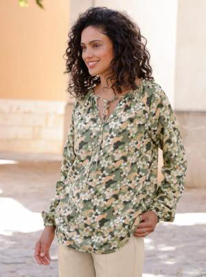 Druckbluse