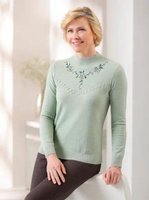 Stehkragenpullover