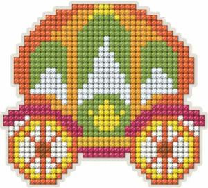 Collection D'art Kreativset CdA Diamanten Malerei Set Magnet 9,8x8,8cm, DCM089, (embroidery kit by Marussia)