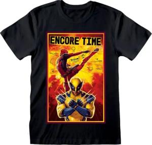 Deadpool - Marvel T-Shirt - Deadpool & Wolverine - Encore Time - S bis XXL - für Männer - Größe S - schwarz - Lizenzierter Fanartikel