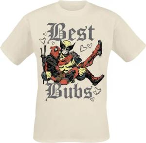 Deadpool - Marvel T-Shirt - Deadpool & Wolverine - Best Bubs - S bis XXL - für Männer - Größe S - creme - Lizenzierter Fanartikel