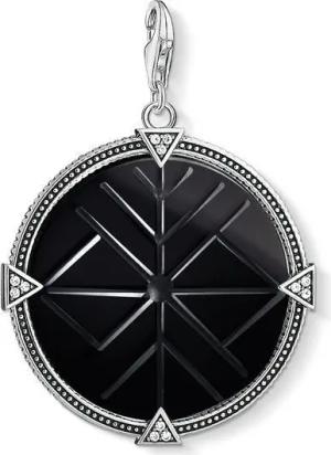 Thomas Sabo Charm - Vintage Coin Schwarz - Y0011-508-11