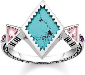 Thomas Sabo Ring - Glam and Soul - Zick Zack Türkis - TR2232-992-7