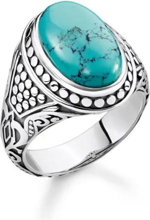 Thomas Sabo Ring - Rebel at Heart - Türkis - TR2241-878-17