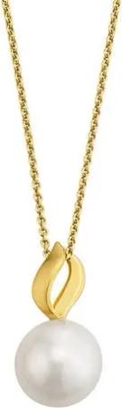 Orolino Kette mit Anhänger Gold 585 mit weißer Perle 9,5-10mm