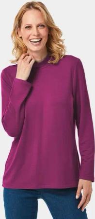 GOLDNER Langarmshirt Stehkragenshirt mit Langarm