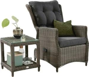 Destiny Balkonset CASA RELAX, Polyrattan, Sessel verstellbar, mit Beistelltisch 46x46x50cm