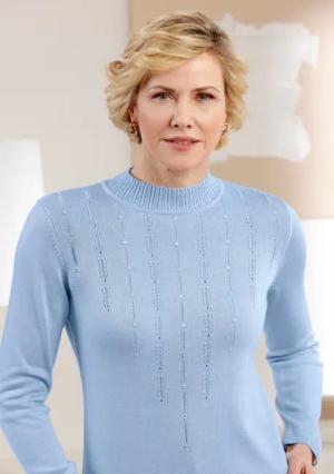 Stehkragenpullover