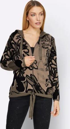 Jacquardstrickjacke