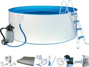KONIFERA Rundpool "RÜGEN 2", (Set, 10 tlg.), mit LED-Scheinwerfer zur stimmungsvollen abendlichen Beleuchtung