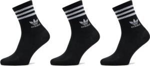 adidas 3er-Set hohe Unisex-Socken Mid Cut Crew IL5022 Schwarz