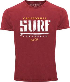 Neverless Print-Shirt Cooles Angesagtes Herren T-Shirt Vintage Shirt California Surf mit Print