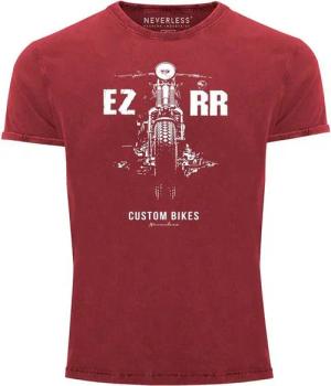 Neverless Print-Shirt Cooles Angesagtes Herren T-Shirt Vintage Shirt Biker Motorrad Chopper mit Print