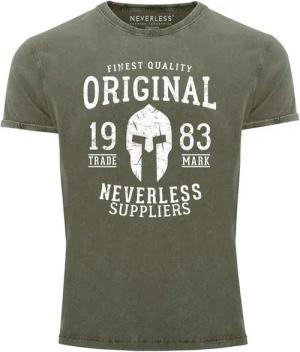 Neverless Print-Shirt Cooles Angesagtes Herren T-Shirt Vintage Shirt Original Gladiator mit Print