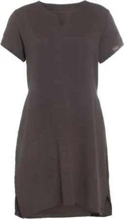 Knit Factory Strickkleid Knit Factory Indy Kleid S Glatt Anthrazit Kleid Strickkleid Sommer Kleid