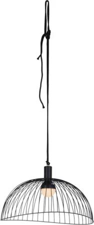 Just Light Pendelleuchte PN19922-18 schwarz Kunststoff H/D: ca. 26x46 cm 1.0 Brennstellen