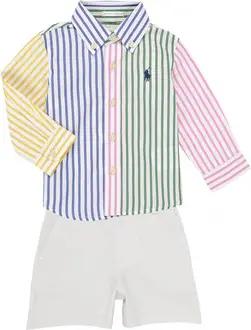 Polo Ralph Lauren  Kleider & Outfits LS BD FNSHRT-SETS-SHORT SET