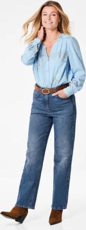 Jeanshose mit Formbund - blau - Gr. 225 von Goldner Fashion