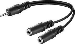 goobay 50464 Klinkenstecker Headset-Adapter