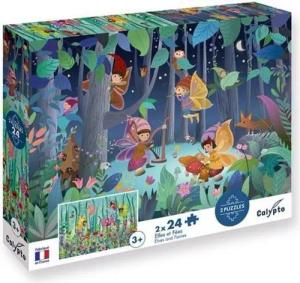Puzzle Calypto Elfen und Feen 2x24 Teile Puzzle, 24 Puzzleteile