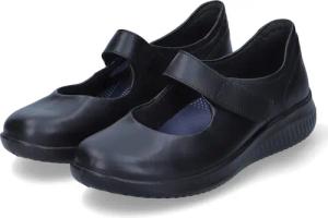 Beliana Spangenballerinas für Damen im SALE - Gr. 40 - schwarz - Leder,Glattleder
