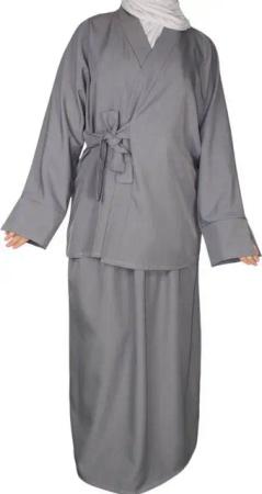 Aymasal Maxikleid 2 tlg. Wickelhemd & Rock Set LEEN Abaya Alltagskleid daily Outfit
