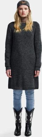 pieces Strickkleid PCELLEN LS O-NECK KNIT DRESS NOOS BC