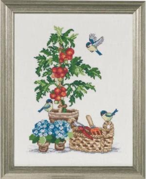 Permin Kreativset Permin Kreuzstich Stickpackung "Tomaten", (embroidery kit)