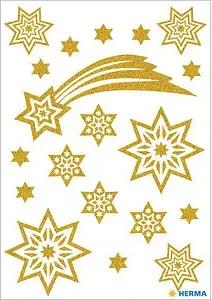 HERMA Aufkleber 3726 Sterne, gold, 19 Etiketten